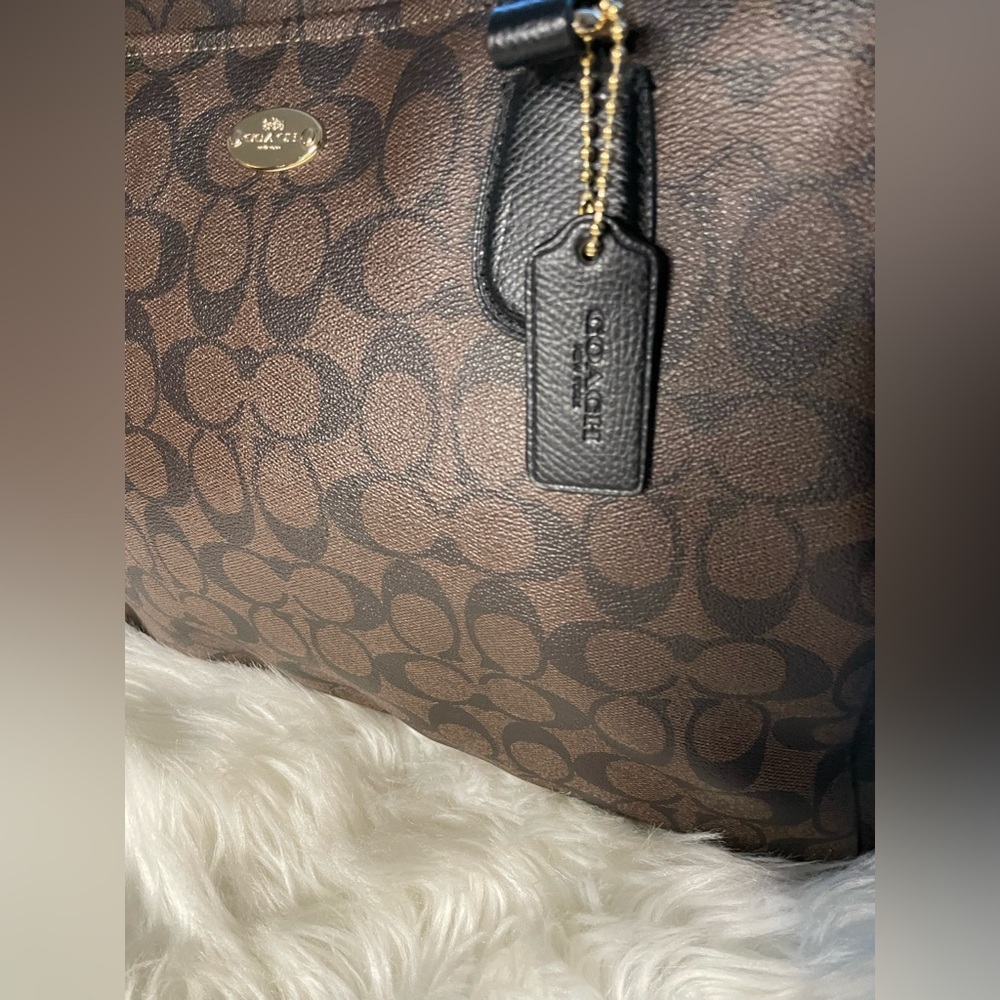 Coach Brown Signature Tote - Picture 2 of 16